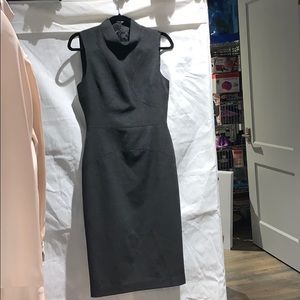 Dark gray black halo dress